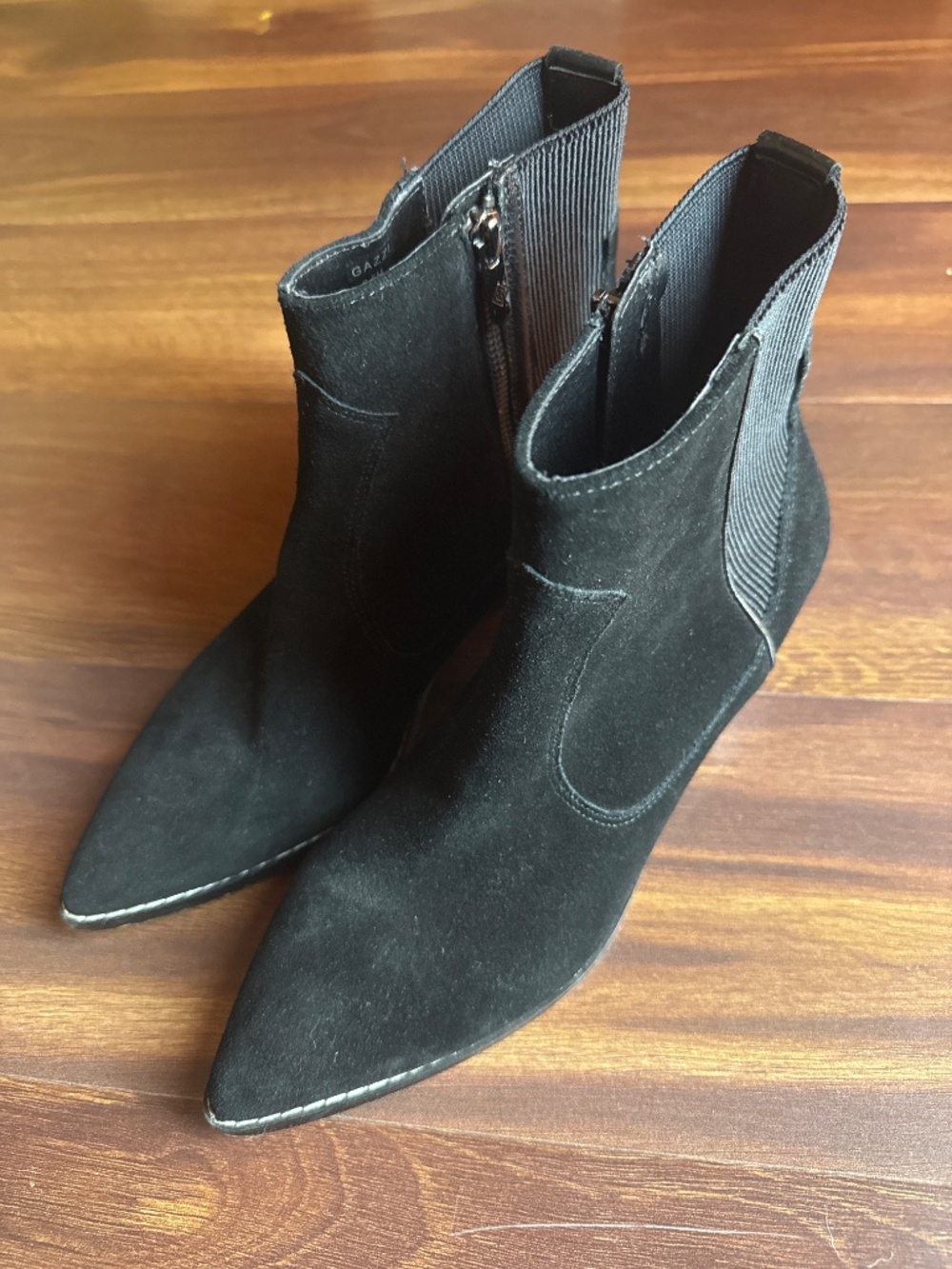 DONALD J PLINER Gazzi Suede Black Boots Size 9-5M - Picture 2 of 10